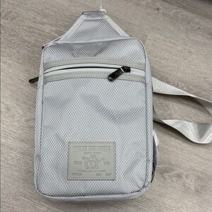 True Religion Light Gray Belt Bag